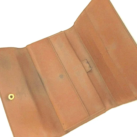 LOUIS VUITTON LEATHER LONG WALLET PORTE TRESOR INTERNATIONAL TRIFOLD GUC - Picture 5 of 9